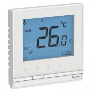 ATN000138  Термостат электронный ATLASDESIGN 16А для теплого пола с датчиком +5*до +35*  Белый