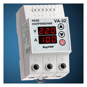 Реле напряжения с контролем тока VА-40A  VA-protector DigiTOP