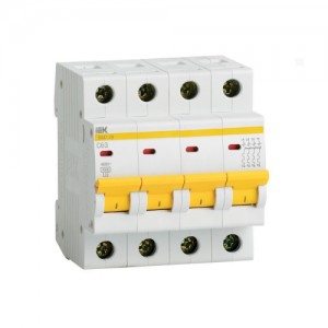 Выключатель автоматический модульный 4п C 40А 4.5кА ВА47-29 ИЭК MVA20-4-040-C