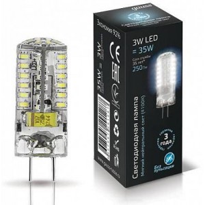 Лампа Gauss LED G4 12V 3W 4100K  нейтральная