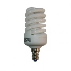 Лампа энергосберегающая спиральная Е14  15W теплый и холодный свет LEEK