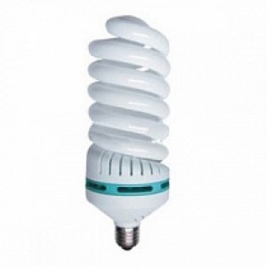 Лампа энергосберегающая спиральная Е40  65W теплый и холодный свет LEEK
