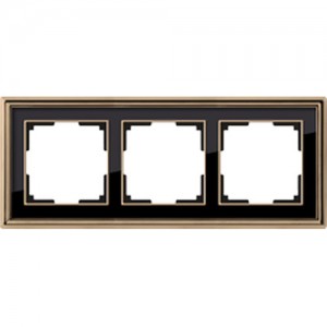 Werkel  Palacio Classic   WL17 -Frame -01 рамка на 3 поста (золото/черный)