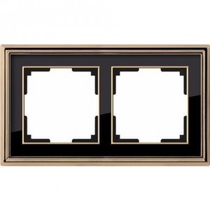 Werkel  Palacio Classic   WL17 -Frame -01 рамка на 2 поста (золото/черный)