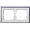 Werkel  Palacio Classic   WL17 -Frame -01 рамка на 2 поста (хром/белый)