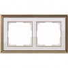 Werkel  Palacio Classic   WL17 -Frame -02 рамка на 2 поста (бронза/белый)