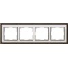 Werkel  Palacio Classic   WL17 -Frame -04 рамка на 4 пост (бронза/белый)