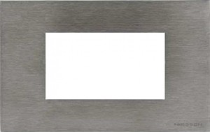 Рамка на 4модуля ABB Niessen Zenit, итальянский стандарт (сталь)