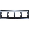 Werkel Diamant  WL08 -Frame -04 рамка на 4 постa (черное стекло)
