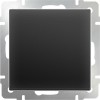 Выключатель одноклавишный проходной  (черный матовый) Артикул  WL08-SW 1G-2W