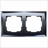 Werkel Diamant  WL08 -Frame -02 рамка на 2 постa (черное стекло)