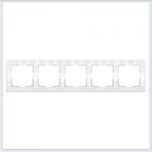 Werkel Flock   WL05-Frame -05 рамка на 5 постов (Белый)