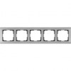 Werkel Metallic   WL02 -Frame -05 рамка на 5 постов (Глянцевый никель )